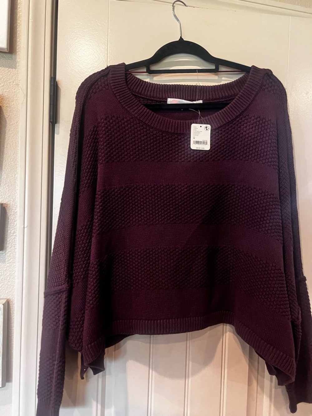 Free People Lena Cozy Knit Two-Piece Set in Vintage Wine - Picture 3 of 6